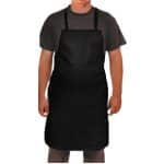 Ikona apo Ποδιά μπροστέλα 65xΥ90cm, πάνινη, με τσέπη, Μαύρη