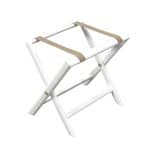 Αναδιπλούμενη ξύλινη μπαγκαζιέρα 50x38x49cm, βαμμένη λευκή