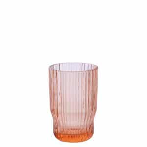 Ikona apo Γυάλινο ποτήρι σωλήνας, 35cl EVENT, φ8xΥ12cm, κοραλί