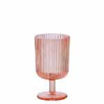 Ikona apo Γυάλινο ποτήρι με πόδι, 28cl EVENT, φ8x14.2cm, κοραλί