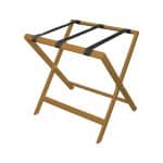 Ikona apo Αναδιπλούμενη ξύλινη μπαγκαζιέρα 60x50x60cm, βαμμένη ανοιχτό καφέ