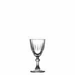 Ikona apo Γυάλινο Ποτήρι Σφηνάκι/λικέρ, Σκαλιστό Κολωνάτο, 5cl, φ5.5x10.5cm, Σειρά Τρόπαιο