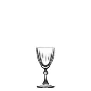 Ikona apo Γυάλινο Ποτήρι Σφηνάκι/λικέρ, Σκαλιστό Κολωνάτο, 5cl, φ5.5x10.5cm, Σειρά Τρόπαιο