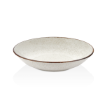 Πιάτο βαθύ πορσελάνης λευκό Σειρά Effect Dust Φ21cm-BYBONE Σετ 6 τεμαχίων