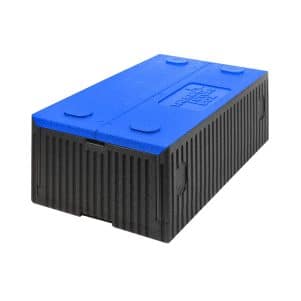 Ikona apo Ισοθερμικό κιβώτιο EPP, αναδιπλούμενο, 60x40x23cm, 33LT, μπλε καπάκι, THERMOBOX