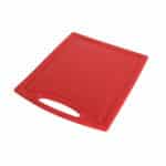 Ikona apo Πλάκα Κοπής Πολυαιθυλενίου HDPE500, με χερούλι & λούκι, κόκκινη, GN1/2, 32.5x26.5x1cm