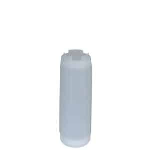 Ikona apo Πλαστικό μπουκάλι κετσαπ/μουστάρδας 24oz (708 ml) Squeeze, κάτω ροή (FIFO), διάφανο