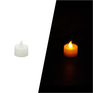 Ikona apo Ηλεκτρικό κερί που τρεμοπαίζει, πλαστικό περίβλημα, Φ3,2 x 4 cm