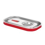 Καπάκι αεροστεγές με σιλικόνη για λεκάνες GN 1/3(32,5x17,3cm) inox 201-GTSA