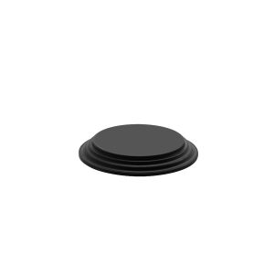 Ikona apo Βάση τουρτιέρας (δίσκος) μελαμίνης, φ18.5xΥ2.4cm, 160gr, μαύρο, Morleos