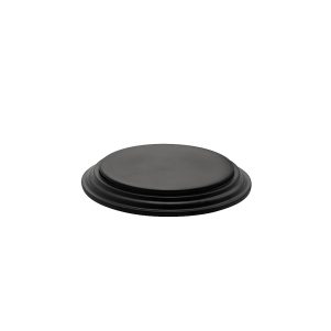 Ikona apo Βάση τουρτιέρας (δίσκος) μελαμίνης, φ21.6xΥ2.6cm, 260gr, μαύρο, Morleos
