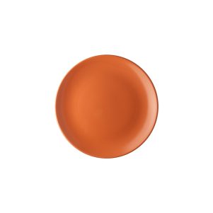 Ikona apo Πιάτο πορσελάνης ρηχό κουπ, φ21cm, πορτοκαλί , σειρά Nature, LUKANDA