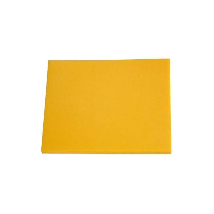Ikona Πλάκα Κοπής Πολυαιθυλενίου HDPE500, κίτρινη, 36x25.5x1.2cm, Κίνας