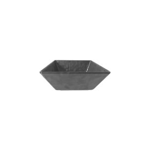 Ikona apo Μπωλ Μελαμίνης Τετράγωνο 20.3cm, Σειρά MATTE, με σφυρήλατη όψη, μαύρο