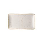 Ikona apo Πιατέλα ορθογώνια πορσελάνης 27x16cm, Λευκό, σειρά Leon, LUKANDA