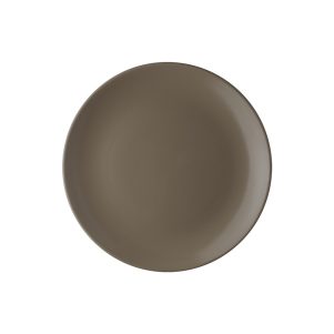 Ikona apo Πιάτο πορσελάνης ρηχό κουπ, φ27cm, ανθρακί , σειρά Nature, LUKANDA