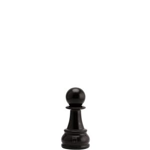 Ikona apo Μύλος Πιόνι σκακιού, ύψος 165mm, μαύρος, Bisetti Italy
