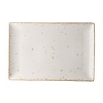 Ikona apo Πιατέλα ορθογώνια πορσελάνης 36x24cm, Λευκό, σειρά Leon, LUKANDA