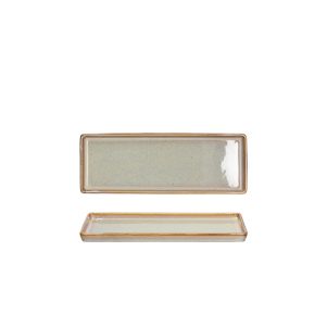 Ikona apo Πιατέλα Sushi πορσελάνης, 22x8xΥ1cm, σειρά JAP New Brown, Tognana