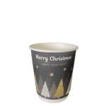 Ikona apo 8oz Ποτήρι Ζεστών και Κρύων Χάρτινο, διπλού τοιχώματος, ΧΡΙΣΤΟΥΓΕΝΙΑΤΙΚΑ σχέδια