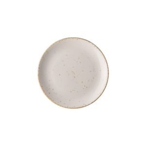 Ikona apo Πιάτο Ρηχό πορσελάνης, Φ21cm, Λευκό, σειρά Leon, LUKANDA