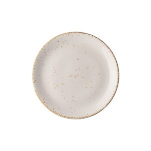 Ikona apo Πιάτο Ρηχό πορσελάνης, Φ25cm, Λευκό, σειρά Leon, LUKANDA