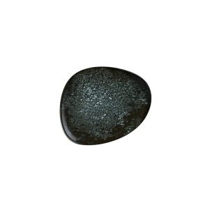 Ikona apo Πιάτο Ρηχό πορσελάνης, ακανόνιστο σχήμα, 19cm, Cosmos Black, BONNA