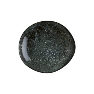 Ikona apo Πιάτο βαθύ πορσελάνης, ακανόνιστο σχήμα, 26cm, Cosmos Black, BONNA