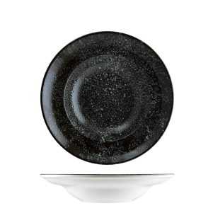 Ikona apo Πιάτο Βαθύ πορσελάνης 27cm, Cosmos Black, BONNA