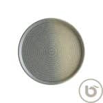 Ikona apo Πιάτο ρηχό πορσελάνης με κάθετο γείσο, 28cm, Hornfels Ripple, BONNA