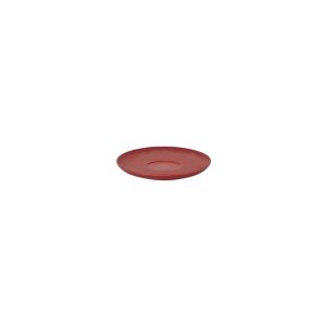 Ikona apo Πιατάκι κούπας Πορσελάνης, φ12.5cm, κόκκινο ματ σαγρέ, Σειρά Fine Plus, BARALEE