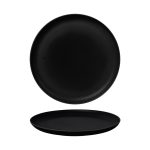 Ikona apo Πιάτο Ρηχό Πορσελάνης, φ26cm, μαύρο ματ σαγρέ, Σειρά Fine Plus, BARALEE