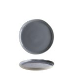 Ikona apo Πιάτο ρηχό πορσελάνης 21cm, με κάθετο γείσο, Σειρά Craft, γκρι, BONNA