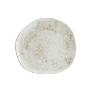 Ikona apo Πιάτο Ρηχό πορσελάνης, ακανόνιστο σχήμα, 29cm, Nacrous Matt, BONNA
