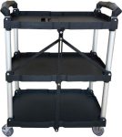 Ikona apo Καρότσι πλαστικό αναδιπλούμενο Karamco( 3 ράφια – 680*480*1090mm )