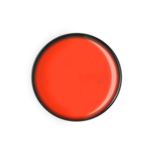 Ikona apo Πιάτο ρηχό πορσελάνης 25cm, πορτοκαλο-κόκκινο, GALAXY-B, LUKANDA