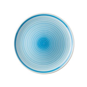 Ikona apo Πιάτο ρηχό πορσελάνης 30cm, γαλάζιο, SHINE-B, LUKANDA