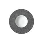 Ikona apo Πιάτο πορσελάνης πέτρινης υφής Βαθύ Gourmet, 25cm, SATURNO RAW, Costa Verde