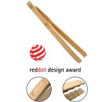 Ikona apo Λαβίδα πολυτελείας σερβιρίσματος & BBQ (Barbeque), 30cm, από ξύλο ανθεκτικής οξιάς, Γερμανικής κατασκευής