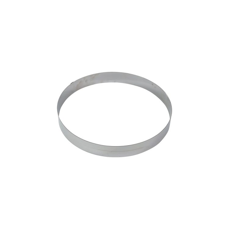 Ikona apo Τσέρκι τάρτας INOX στρογγυλό, φ14xΥ4.5cm (πάχος 10/10), Gobel, made in France