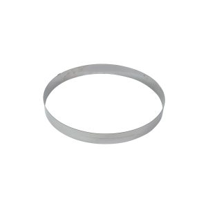 Ikona apo Τσέρκι τάρτας INOX στρογγυλό, φ16xΥ4.5cm (πάχος 10/10), Gobel, made in France