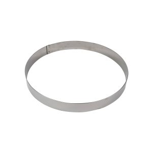 Ikona apo Τσέρκι τάρτας INOX στρογγυλό, φ18xΥ4.5cm (πάχος 10/10), Gobel, made in France