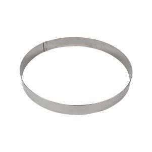 Ikona apo Τσέρκι τάρτας INOX στρογγυλό, φ20xΥ4.5cm (πάχος 10/10), Gobel, made in France