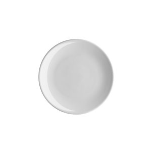Ikona apo Πιάτο Ρηχό πορσελάνης 21cm, Σειρά VECTOR, λευκό, LUKANDA