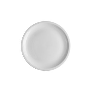 Ikona apo Πιάτο Ρηχό πορσελάνης 23cm, Σειρά SLIM, λευκό, LUKANDA
