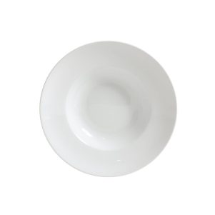 Ikona apo Πιάτο Ζυμαρικών πορσελάνης 27cm, Σειρά VECTOR, λευκό, LUKANDA