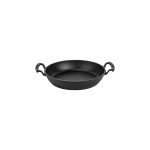 Ikona apo Cast iron τηγάνι σερβιρίσματος, μαύρο, φ24cm, σμάλτο 1 στρώσεως, 1 ψήσιμο, 2kg, LAVA