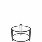 Ikona apo Squillo Μεταλλικό Buffet Riser για Στοιβαζόμενο Φ17x10h Μαύρο Ματ