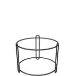 Ikona apo Squillo Μεταλλικό Buffet Riser για Στοιβαζόμενο Φ23x15h Μαύρο Ματ