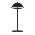 Ikona apo Επιτραπέζιο φωτιστικό LED, Αλουμινίου, Επαναφορτιζόμενο, 2.5W, Μαύρο ΜΑΤ, Cone, Prego